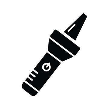 Electric soldering iron icon