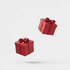 Red Gift Boxes with Ribbons