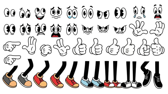 Cartoon Character Assets - Vector Illustration Pack