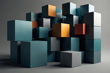 minimalist abstract geometric shapes,pastel color scheme,clean modern composition,soft ambient lighting,3d rendered image
