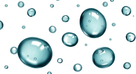 Water droplets on black background transparent background cutout png