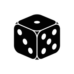dice on a white background