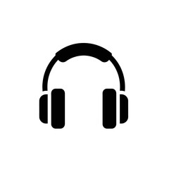 Fototapeta premium headphones icon on white background