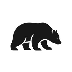 silhouette of a polar bear