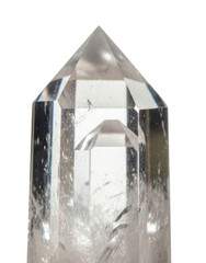 Clear quartz crystal point transparent background cutout png