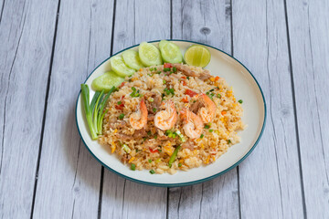 Thai Food Stir-Fried Chicken Spicy and Basil served with Rice