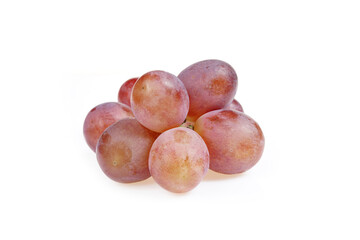 Grapes are very fresh on a white background.