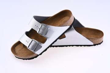 Comfort Footbed Sandals with Cork Sole &ndash; Minimalist Summer Footwear