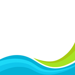 Business Wave Footer