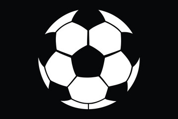 Obraz premium Soccer Ball on Green Field Illustration – Football Sports Concept Design.