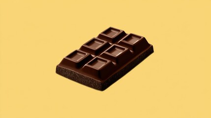 A delicious chocolate bar with individual squares, perfect for satisfying a sweet tooth
