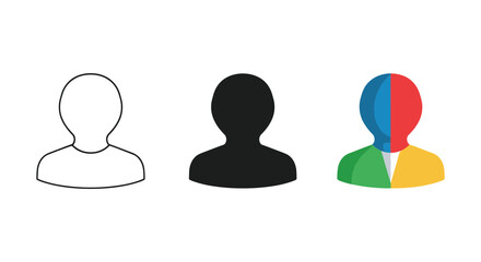 Diverse user icons representing different identities