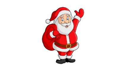 santa claus isolated on white background