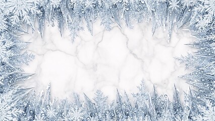 Frozen Crystal Border
