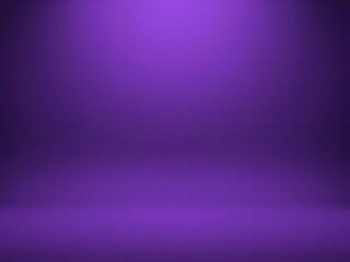 Obraz premium Purple Gradient Background with Spotlight Effect, Empty Room or Studio with Soft Lighting