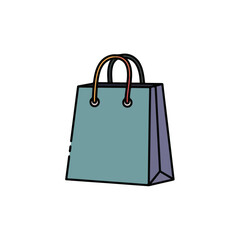 Shopping Bag Icon Modern, Colorful, Minimalist Design