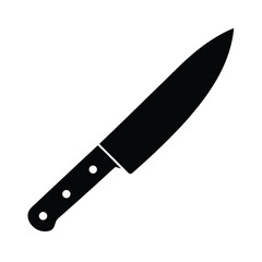 Kitchen Knife Simple Icon Vector Illustration