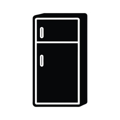 Refrigerator Simple Door Handle Icon Vector Illustration