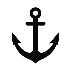 Anchor Simple Icon Vector Illustration