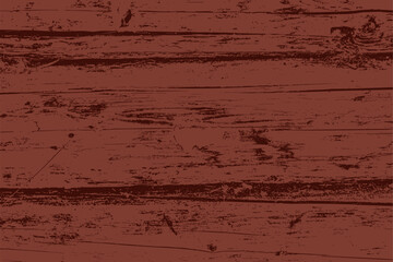 Detailed illustration of brown rustic wooden planks with distressed grunge texture. Features scratches, cracks, and worn natural details, ideal for vintage, retro, or abstract design backgrounds.