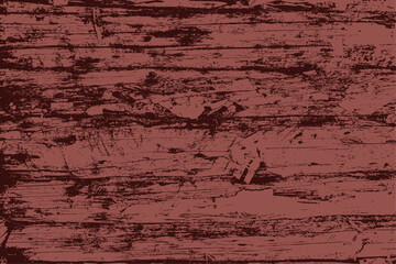 Detailed illustration of brown rustic wooden planks with distressed grunge texture. Features scratches, cracks, and worn natural details, ideal for vintage, retro, or abstract design backgrounds.