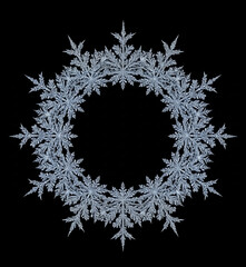 雪の結晶のフレーム