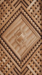 Bamboo weaving pattern Wall art