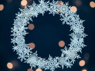 雪の結晶のフレーム