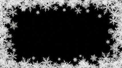雪の結晶のフレーム