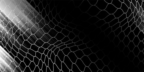 Net pattern. Rope net vector silhouette. Soccer, football, volleyball, tennis and tennis net pattern. Fisherman hunting net rope texture or pattern. © putra