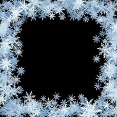 雪の結晶のフレーム