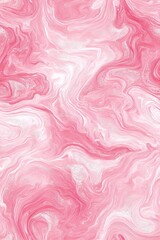 A visually striking pink and white marbled texture, swirled with elegance and soft, flowing lines.