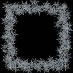 雪の結晶のフレーム