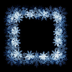 雪の結晶のフレーム