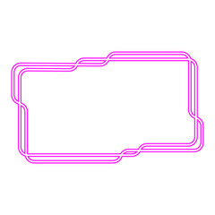 Neon Futuristic Technology Frame