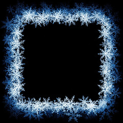 雪の結晶のフレーム