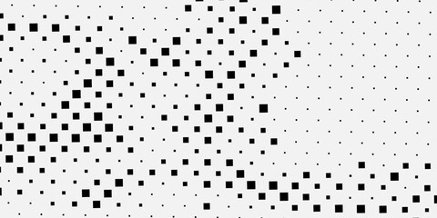 Abstract Vector Halftone Checkered Pattern Geometric Technology Background. Checkered Halftone Texture. Minimal Stylish Dynamic Technology Wallpaper