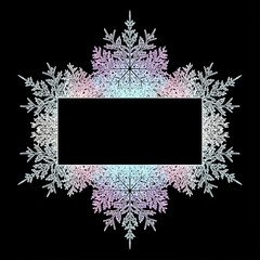 雪の結晶のフレーム