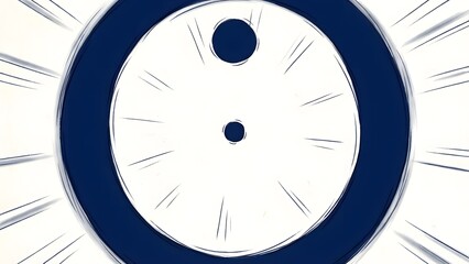 Close Up of Stopwatch with Motion Lines.