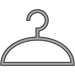 gray clothes hanger icon