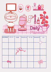 vector illustration of a set of icons, coloring alphabet for kids, set of vector elements for design, back to school, Cute All about me, cute cartoon all about me and student, baby shower card, school