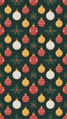 christmas tree Seamless pattern