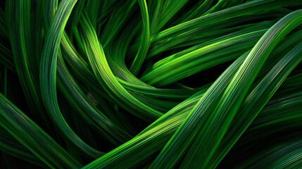 Abstract organic green lines wallpaper background