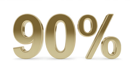 Luxurious 90% Gold Discount Offer 3D Render