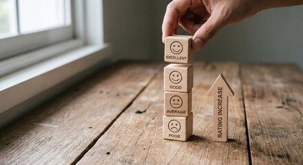 Hand Stacking Excellent Rating for Increase