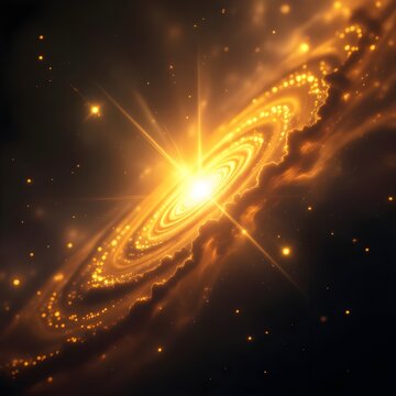 abstract background with stars,light,