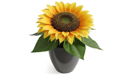 Obraz premium sunflower on white background