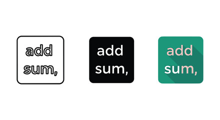 Add sum button icons in different colors