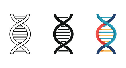 Dna double helix structure vector illustration