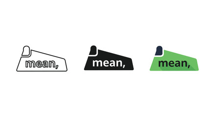 Mean label tags with different colors and designs